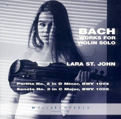 Lara St. John Bach CD Cover