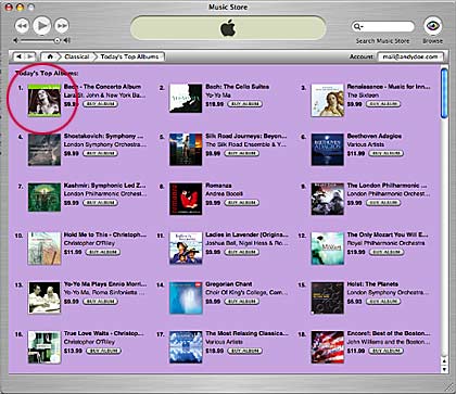 click to purchase from iTunes